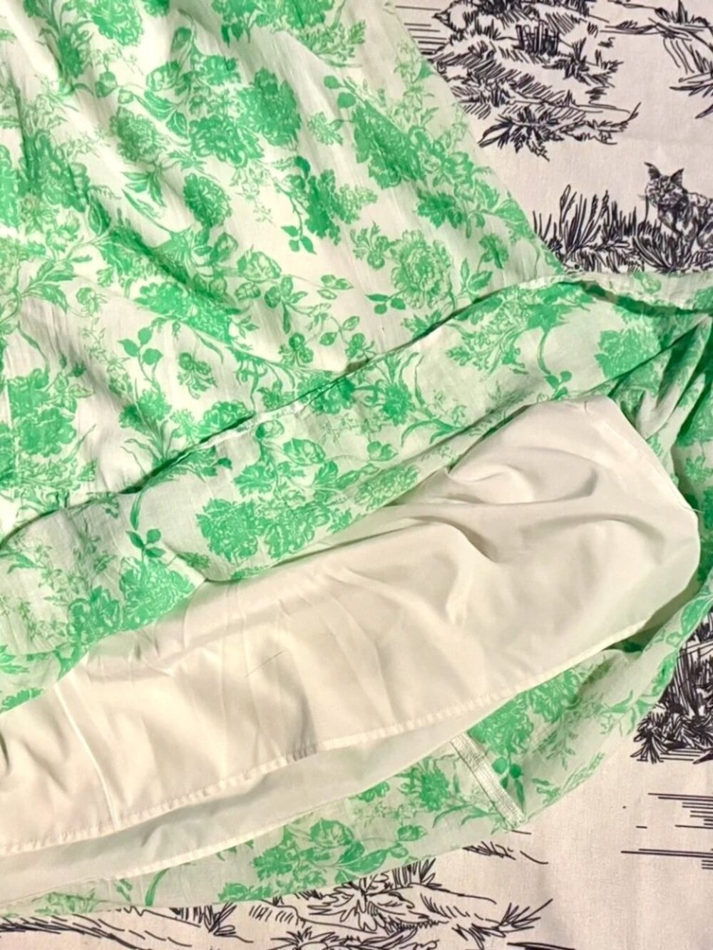 🌲 AMERICAN EAGLE Outfitters Floral Peasant Dress, Vibrant Color! - Picture 2 of 7